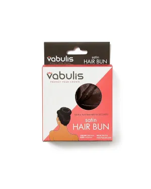100% Satin Hair Bun for Soft Comfortable Protects Your Ends & Helps Retain Moisture Easy to Style and Great for Military Ballet and Business (1 Medium, Chocolate Brown)