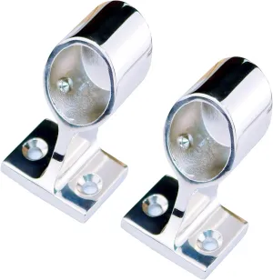 1/2 Pcs 60° Marine Boat 316 Stainless Steel 7/8" Hand Rail Fitting Left Front Support Bracket Stanchion Hardware for 22mm Tube