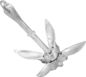1.5kg Stainless Steel Folding Grapnel Boat Anchor, Marine Yacht Hardware Accessory, Sturdy and Space Saving, with Four Folding Tines for Easy Storage