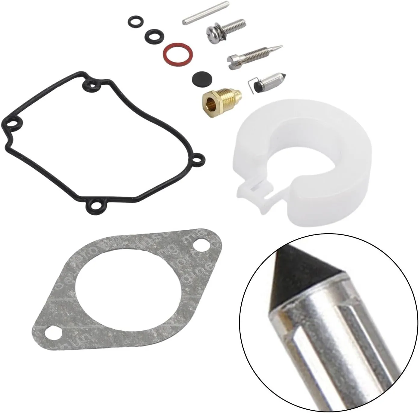 18-7291 Carburetor Repair Kit for Mercury Mariner and Nissan Tohatsu Outboard 25 30 HP Boat Motor Engine Parts Carb Rebuild Replacement 84475M 853780A1 346871220 346871220M 346-87122-0