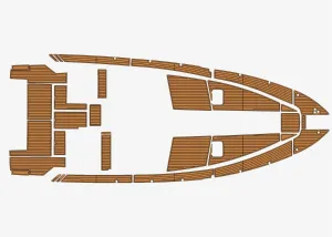 1988-1989 Sea Ray 39 Express Boat Deck Mat Sea DEK Marine Flooring