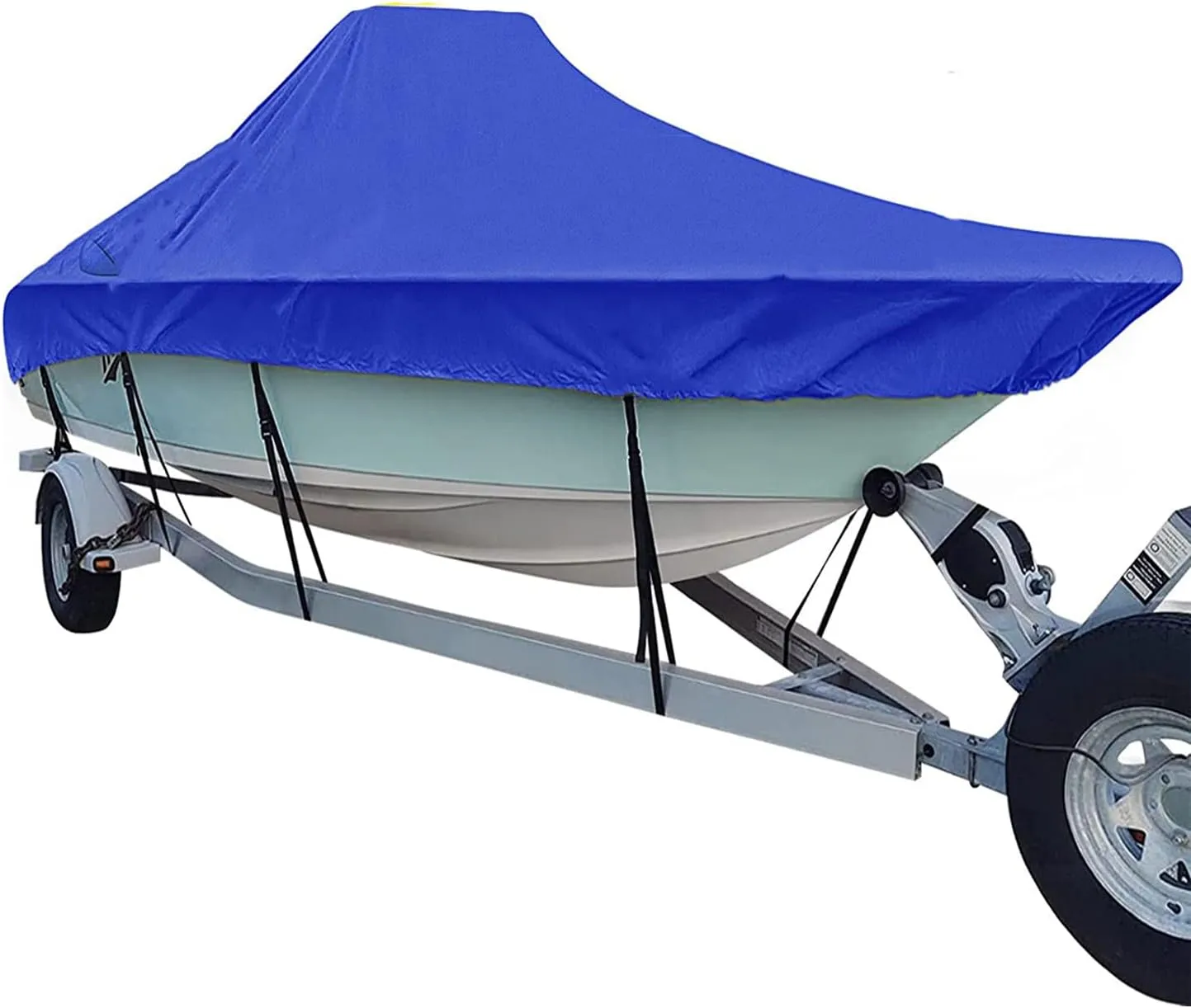 20-22ft Heavy Duty Waterproof Boat Cover 600d Sun Protection Tear-Resistant Large Boat Cover Speedboats, Fishing Ski Boats Towable Boat Cover