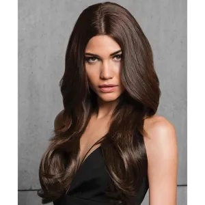 22" Straight Fineline Extensions Color R4 MIDNIGHT BROWN - Hairdo Hairpieces 4 Piece Kit Clip In Tru2Life Heat Friendly Synthetic Fine Hair Flat Iron Curl Blow Dry