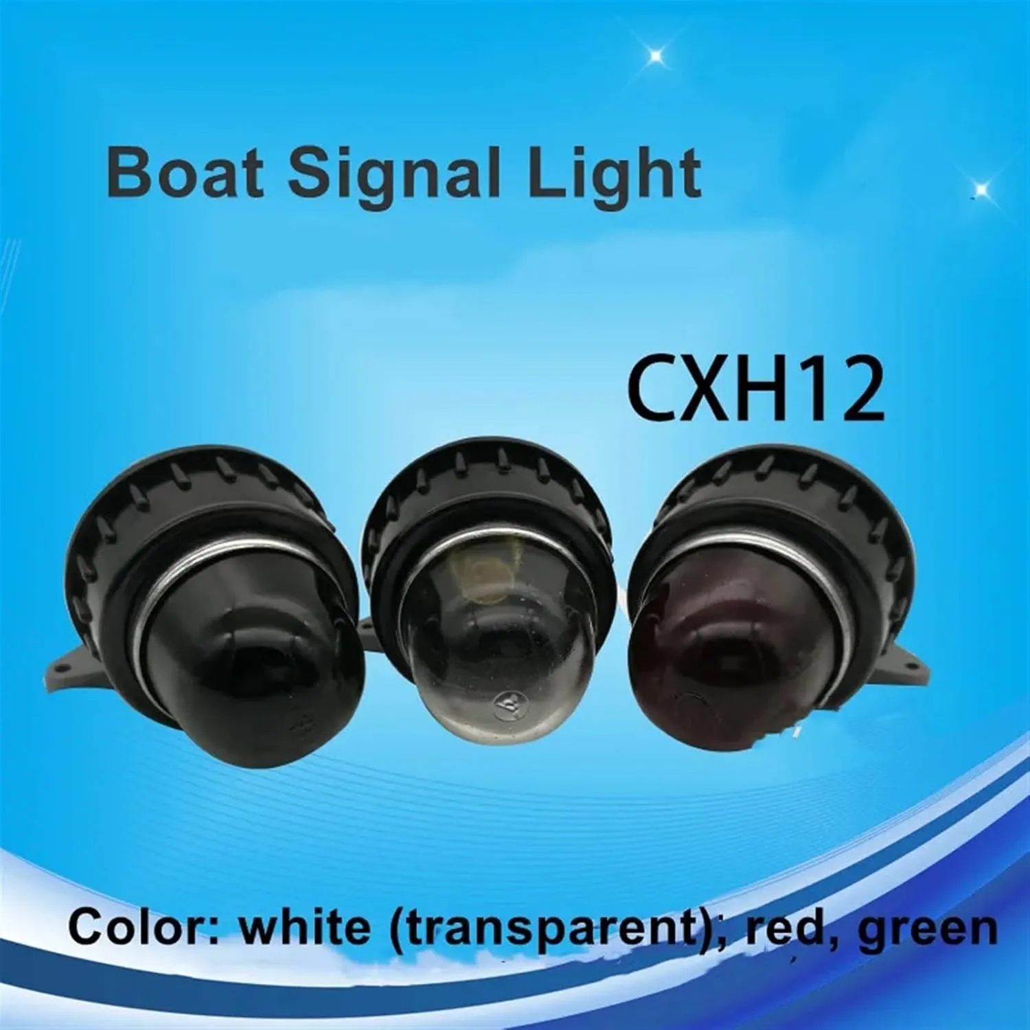 25W 24V Marine Plastic Universal LED Signal Lamp Side Marker Light Navigation Lamp for Marine Boat Yacht Truck Trailer Van B15D (Size : Only 24V Bulb)