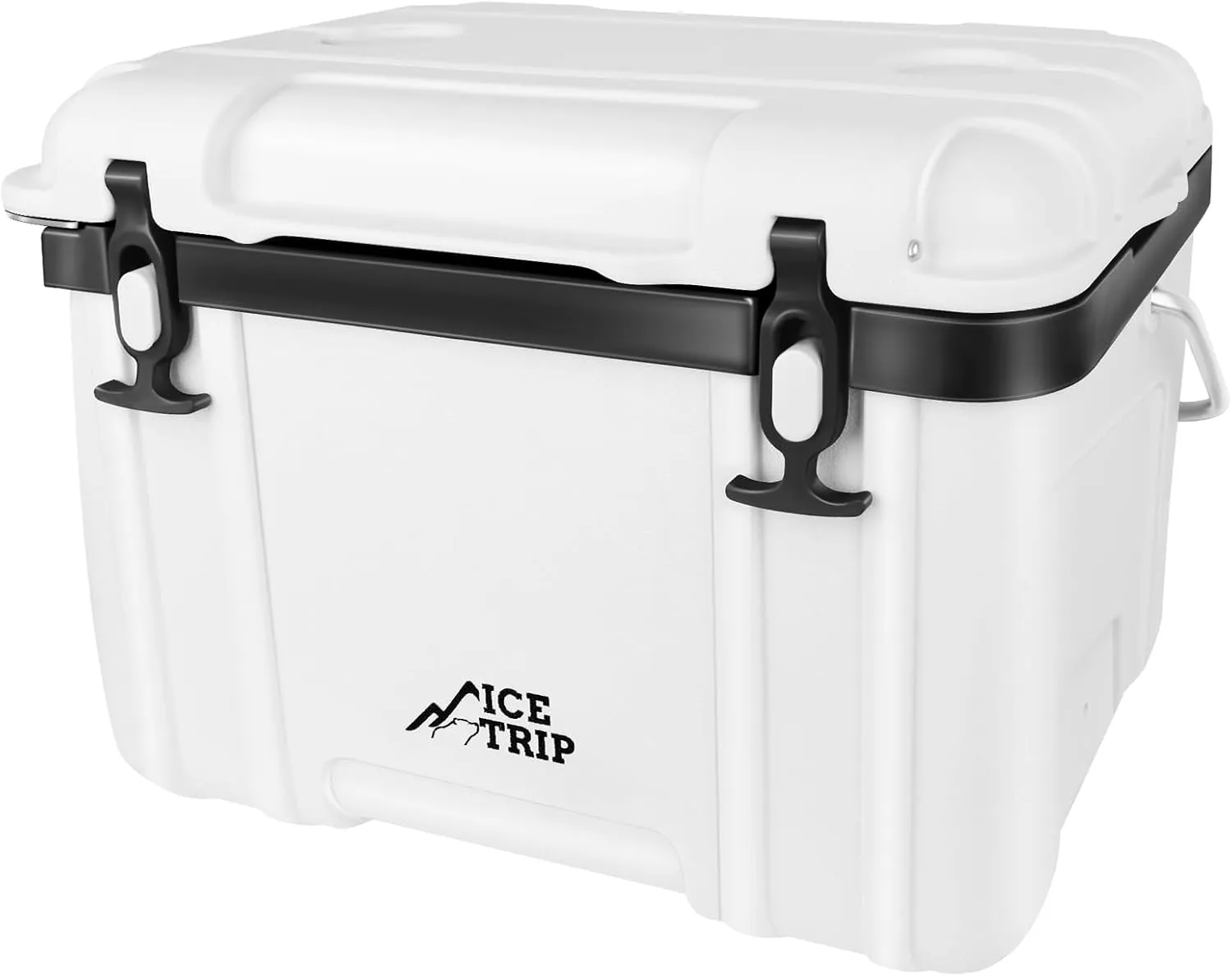 26 Quart Ultra-Light Insulated Rotomolded Hard Cooler, Portable Ice Chest Lunch Box for Drink, for Camping, Travel, Outdoor, Premium Everyday Use Ice Retention Cooler, 5 Day Cold Retention