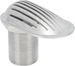 2in Marine Boat Intake Strainer, Embedded 316 Stainless Steel,Thru Hull Water Pickup Filter Scoop, Professional Yacht Kayak Supplies, Protect Pumps and Machinery