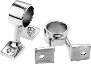 2PCS 316 Stainless Steel Boat 90 Degree Center Bracket Hand Rail Fitting Stanchion Mount,Marine Boat Yacht Parts Accessories for 25mm /1in Pipe Tubing