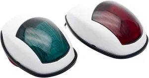 2Pcs Boat Navigation Signal Light Red Green LED Warning Signal Lamp 12V Waterproof Marine Yacht Trailer Van Accessories