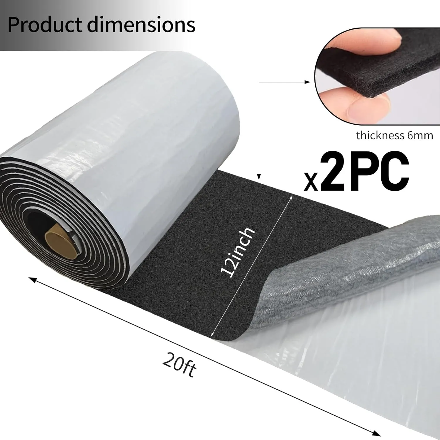 2pcs Boat Trailer Bunk Carpet with Adhesive, Marine Outdoor Bunk Carpet for Boats Trailer and Jet Ski Ramps Marine (2Pcs 12in*20ft)