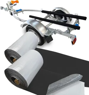 2pcs Boat Trailer Bunk Carpet with Adhesive, Marine Outdoor Bunk Carpet for Boats Trailer and Jet Ski Ramps Marine (2Pcs 12in*20ft)