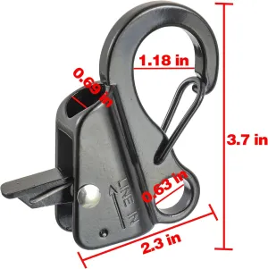 2PCS Stainless Steel Boat Anchor Hook Quick Release Hook Anchor System for Small Boat Pontoon and Kayak