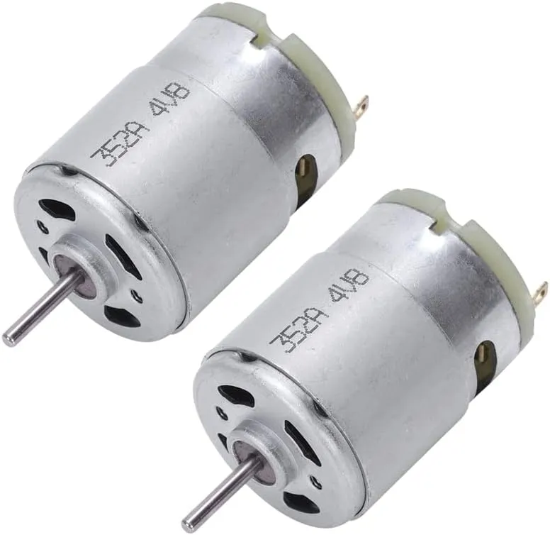 2X RS380 DC 1.5 18V 30000RPM Micro Motor 38X28mm For RC Model Toys DIY, Silver| | -