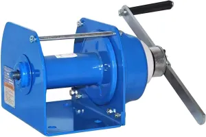 3T Heavy Duty Hand Crank Winch with Hook Hand Winch with Small Towing Pulling Winches,33/66/98/131FT Steel Cable Waterproof,for ATV UTV Trailer Boat Winch(Size:6600 lb(33ft Rope))