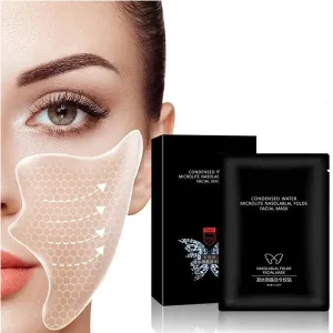 5 Pairs Beauty Face Nutrition Wrinkle Removal Lift Sticker, Face Forehead Neck Eye Sticke, Anti-Aging Mask for Tighten Skin, Restore Skin Smoothness. (Law Pattern Sticker)