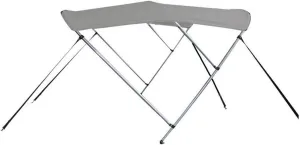 7.6 oz Gray 3 Bow Round Tube Boat Bimini TOP Sunshade Compatible for AB INFLATABLES Oceanus 5.70VST 1997-2014