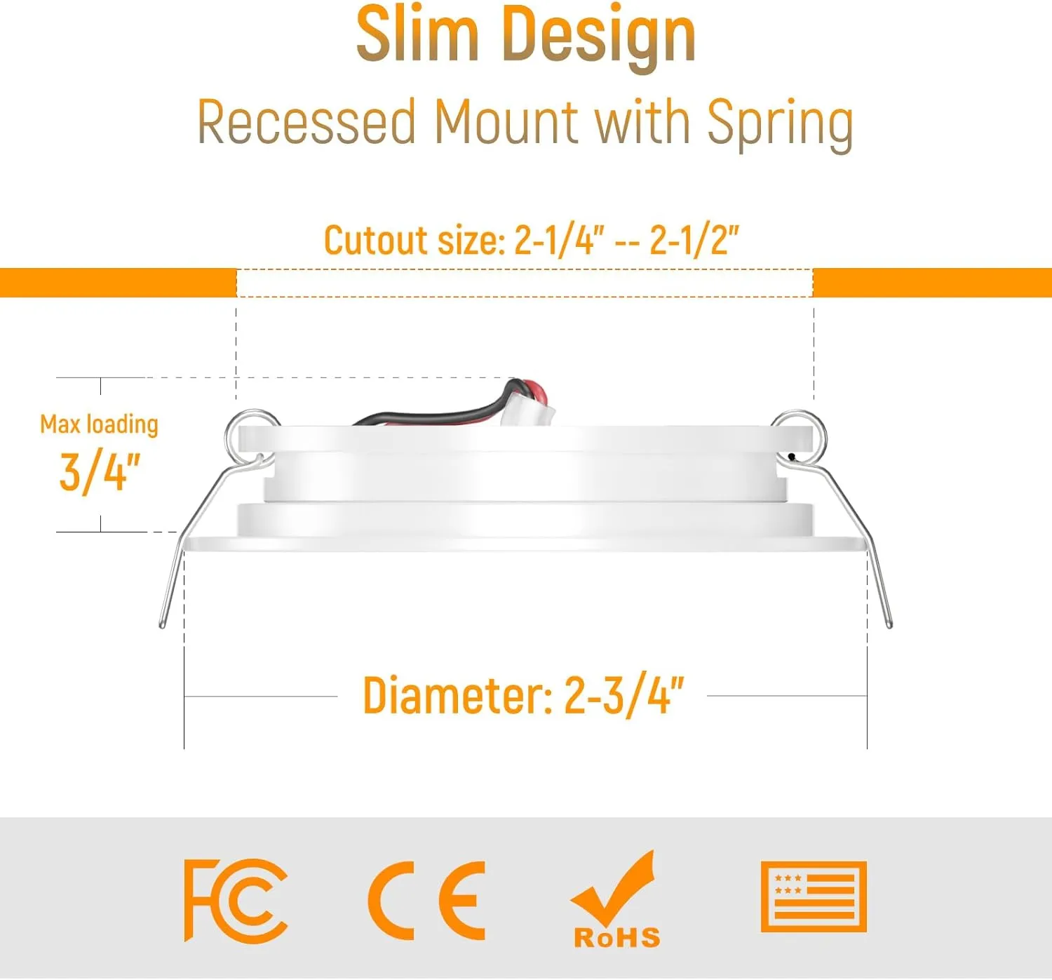 8 Pack 12 Volt LED Puck Light 2.75” RV Recessed Mount Ceiling Light for Camper Van Truck Boat Interior Ceiling Kitchen Cabinet Lighting CRI 93 (Pearly White/Cool White)