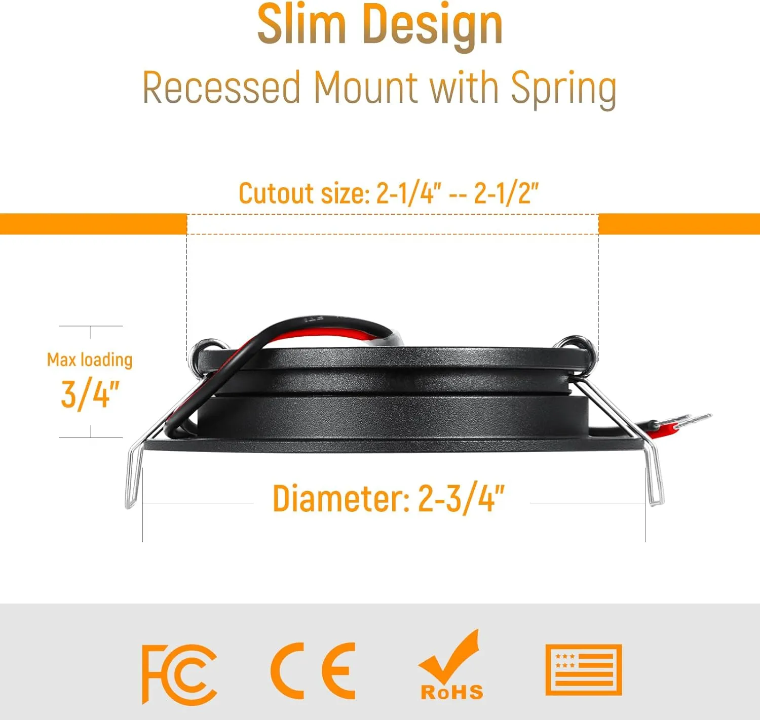8 Pack 12 Volt LED Puck Light RV Recessed Mount Ceiling Light 2.75” 12V Down Light for Camper Van Truck Boat Interior Ceiling Kitchen Cabinet Lighting CRI 93 (Black/Warm White)