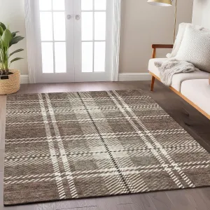 Addison Rugs Chantille ACN935 Brown 5' x 7'6" Indoor/Outdoor, Machine Washable, Easy Clean, Non Shedding, Bedroom, Living Room, Dining Room, Kitchen, Patio Rug