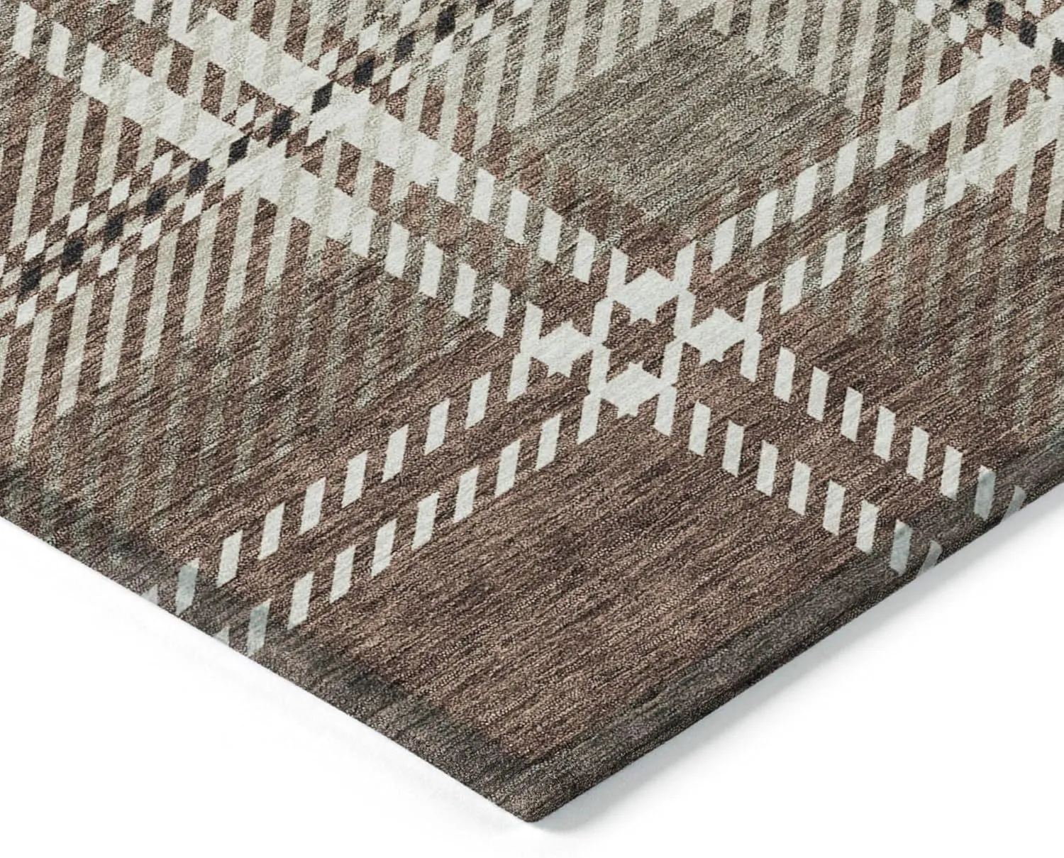 Addison Rugs Chantille ACN935 Brown 5' x 7'6" Indoor/Outdoor, Machine Washable, Easy Clean, Non Shedding, Bedroom, Living Room, Dining Room, Kitchen, Patio Rug