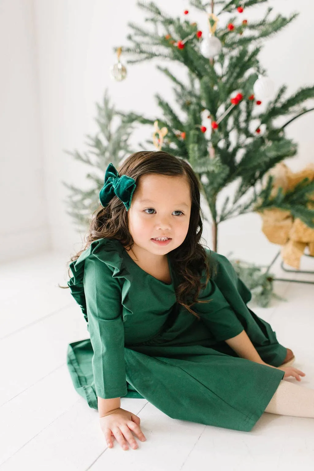 Adelisa Dress in Evergreen