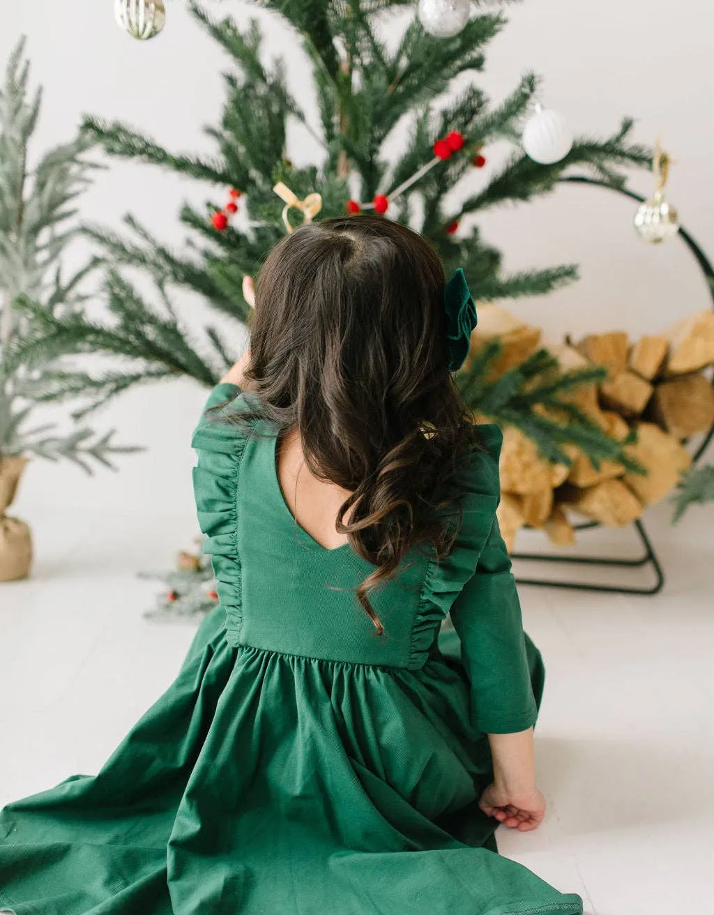 Adelisa Dress in Evergreen