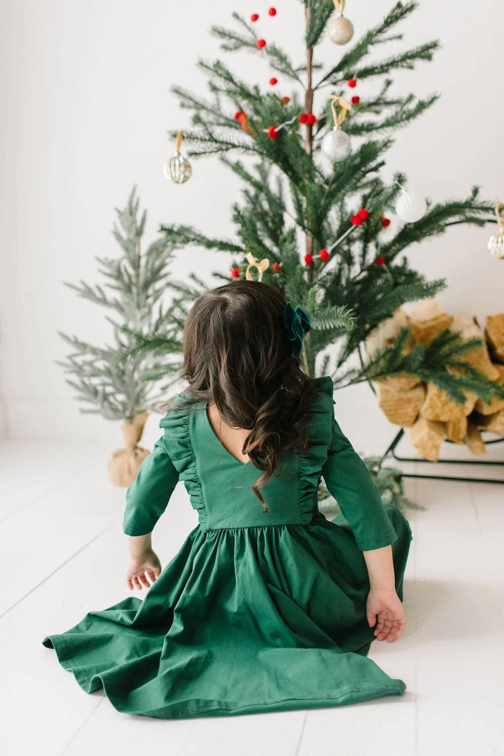Adelisa Dress in Evergreen