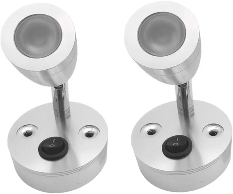 Adjustable Led Cabin Reading Light 24v Marine Reading Light Led Rv Lighting Marine for Trailer 3000k Warm White 3w