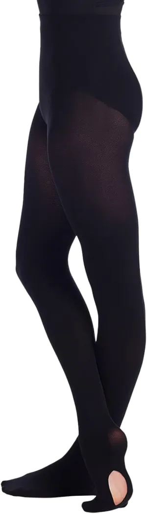 Adult Mesh Seamed Convertible Tights, Ultra Soft, Ballet, Dancewear 85% Nylon / 15% Spandex - TS96