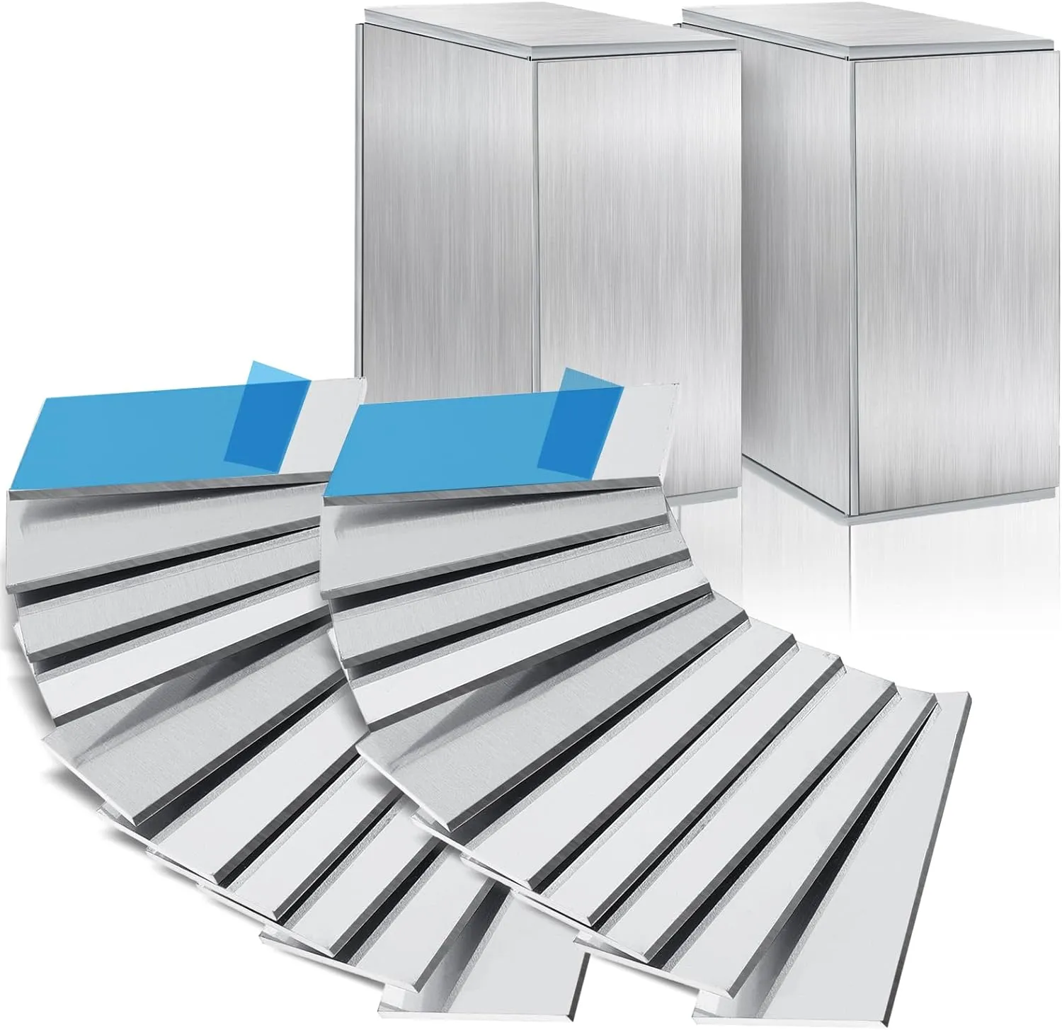 Amyhill 20 Pcs Aluminum Sheet Metal 2 x 4 x 1/8 (0.13”) Inch Thin Flat Plain Aluminum Plate, Welding Accessories Practice Beginner for Mig Tig Stick Mma Arc Gas Heat Treatable for Crafting Industry