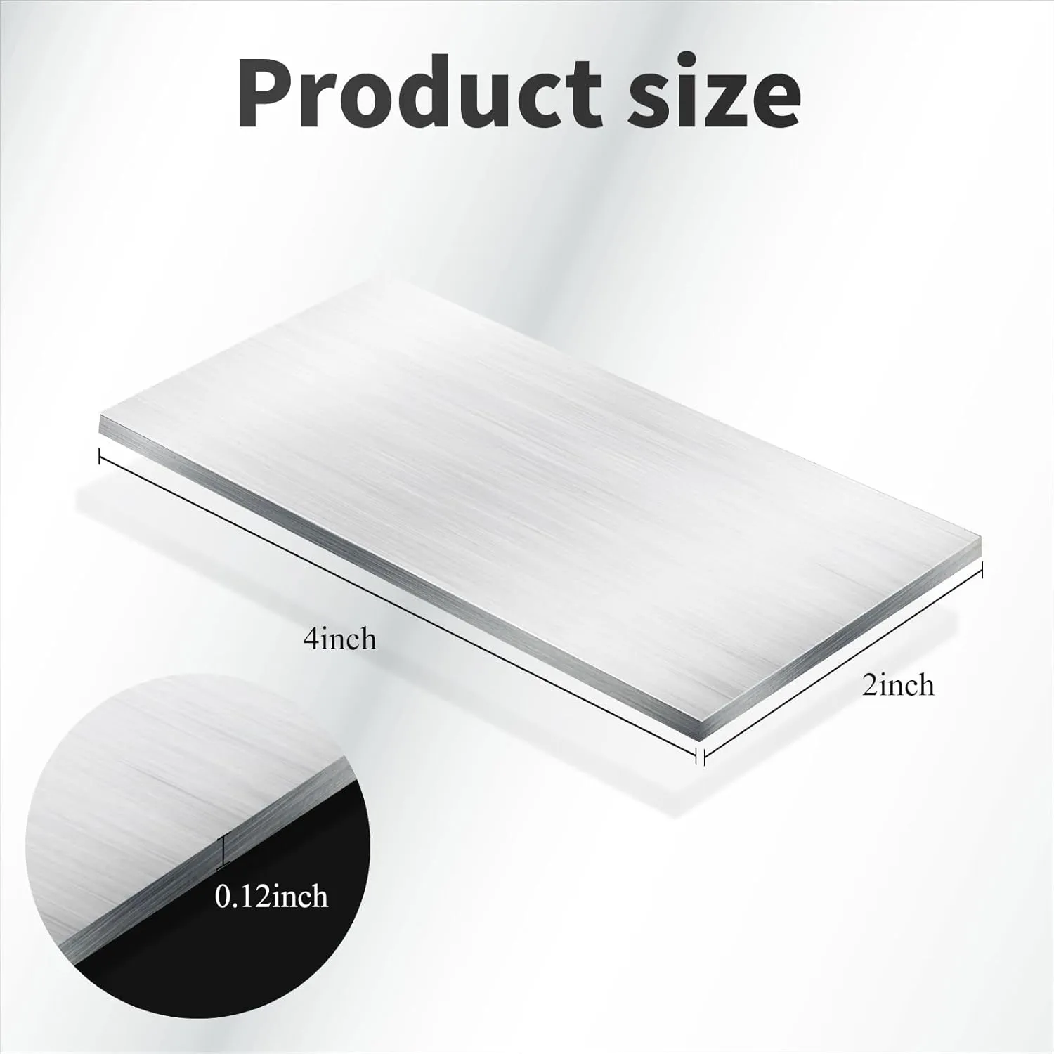 Amyhill 20 Pcs Aluminum Sheet Metal 2 x 4 x 1/8 (0.13”) Inch Thin Flat Plain Aluminum Plate, Welding Accessories Practice Beginner for Mig Tig Stick Mma Arc Gas Heat Treatable for Crafting Industry