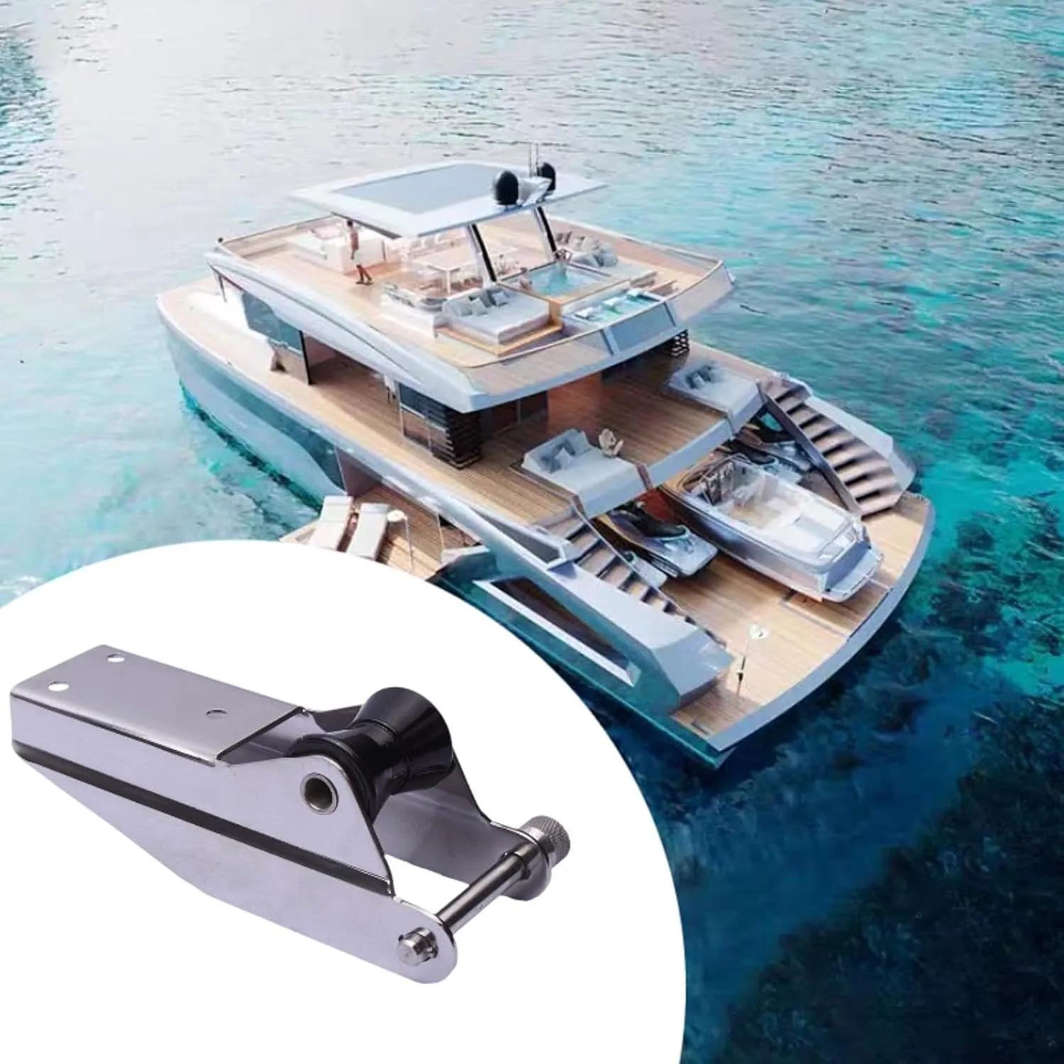 Anchor Roller Marine Hardware Boat Anchor Lifting Easy Installation Support Yacht Docking Accessories Stainless Steel
