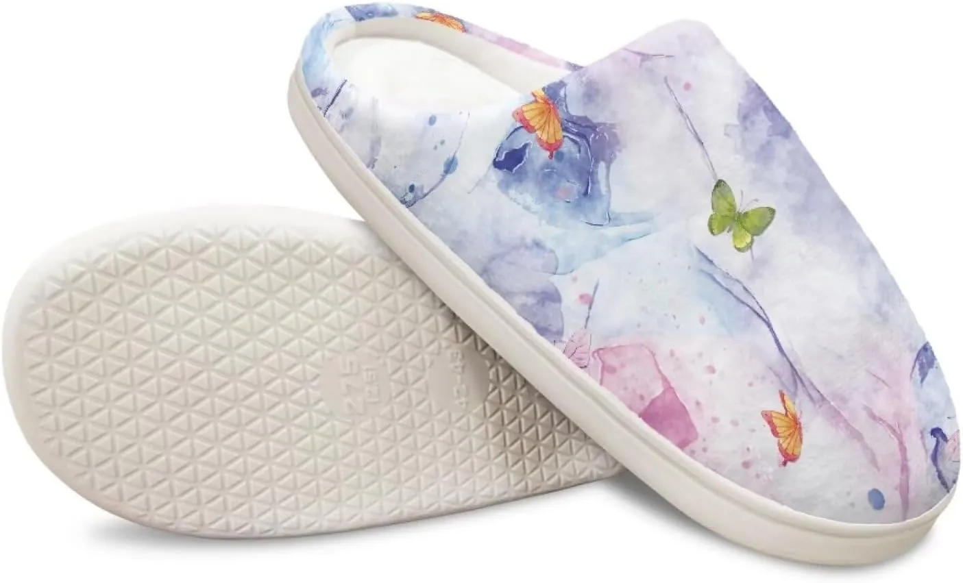 Animal Print Plush Slipper for Women Warm Furry Indoor Slipper Winter Cozy Cotton Flannel Non-Slip for House Outdoor Ladies Slipper US 4-12