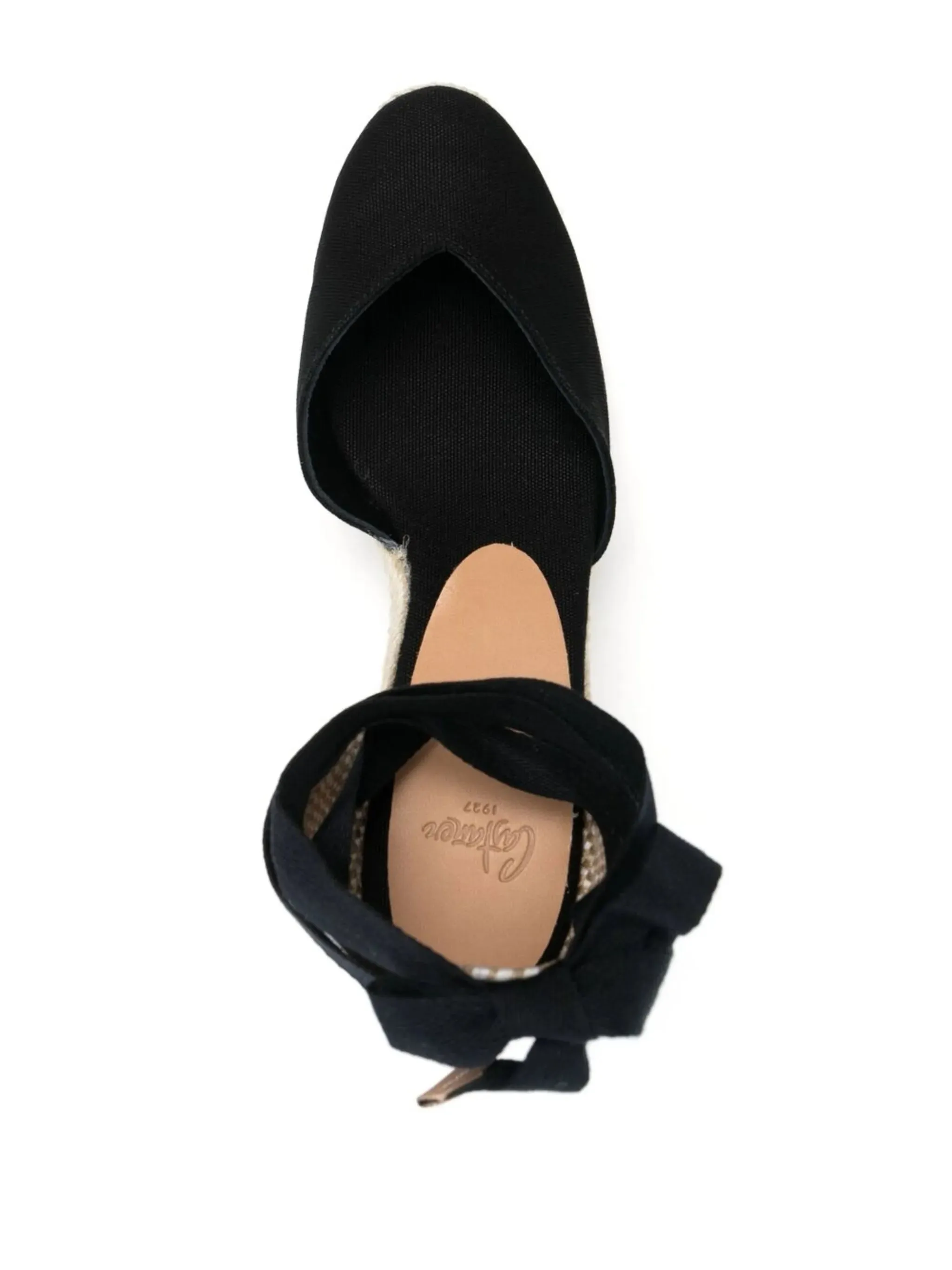 Ankle-tied Espadrille Wedges