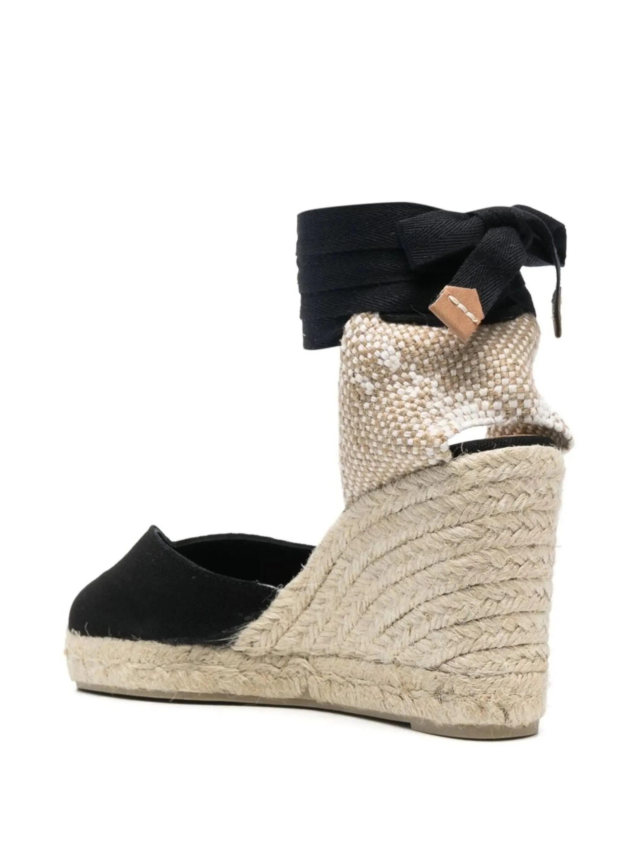 Ankle-tied Espadrille Wedges