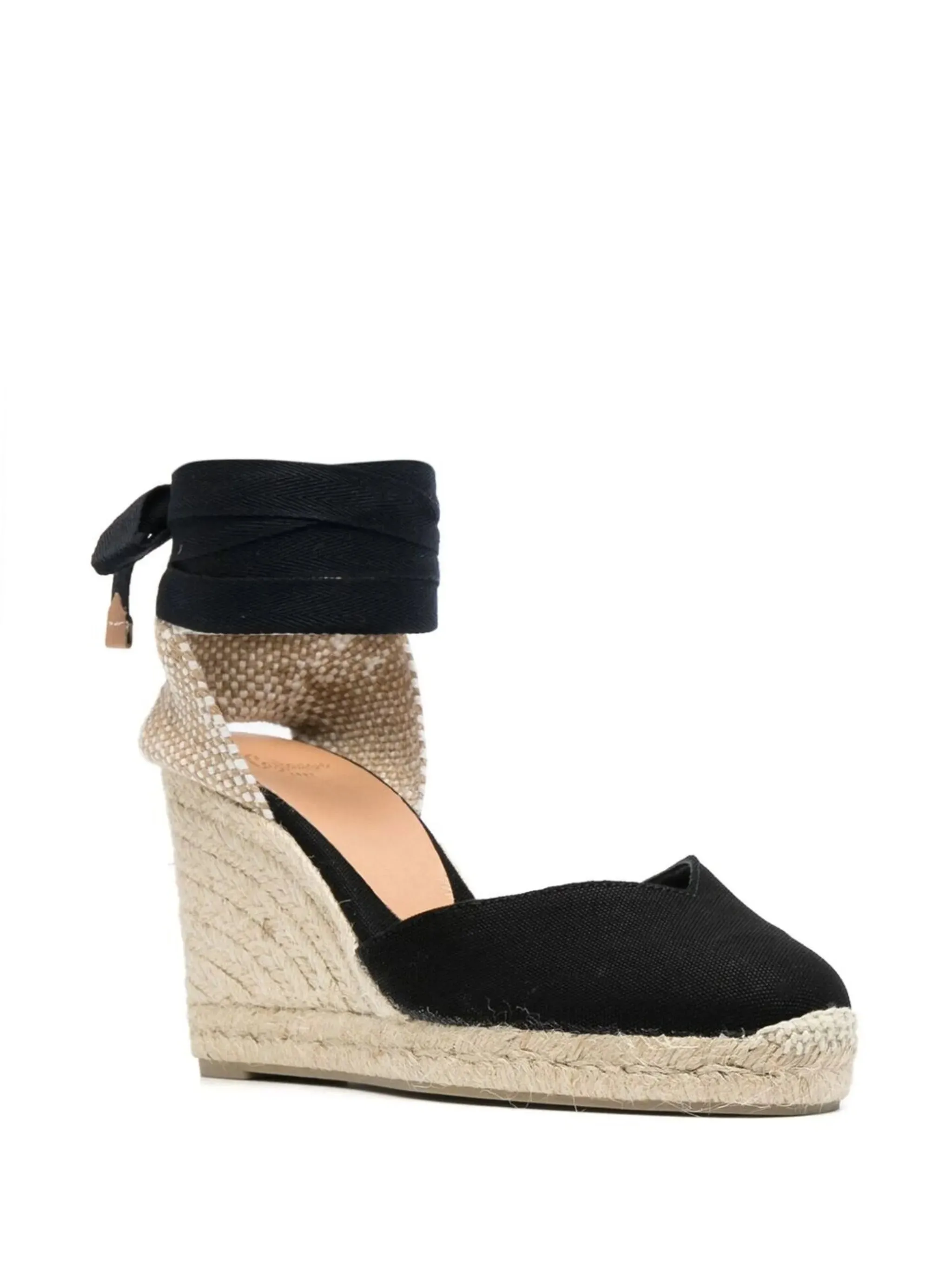 Ankle-tied Espadrille Wedges