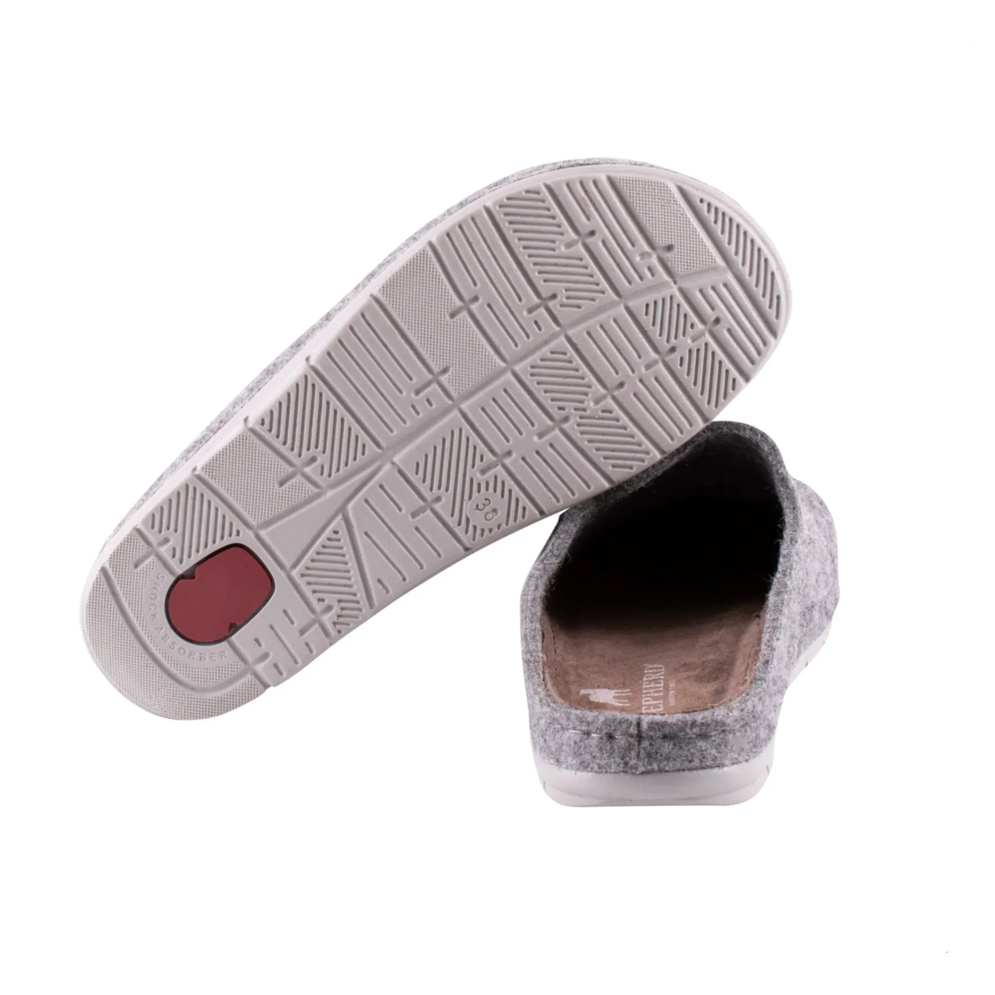 Annsofie Wool Blend Slipper, Grey