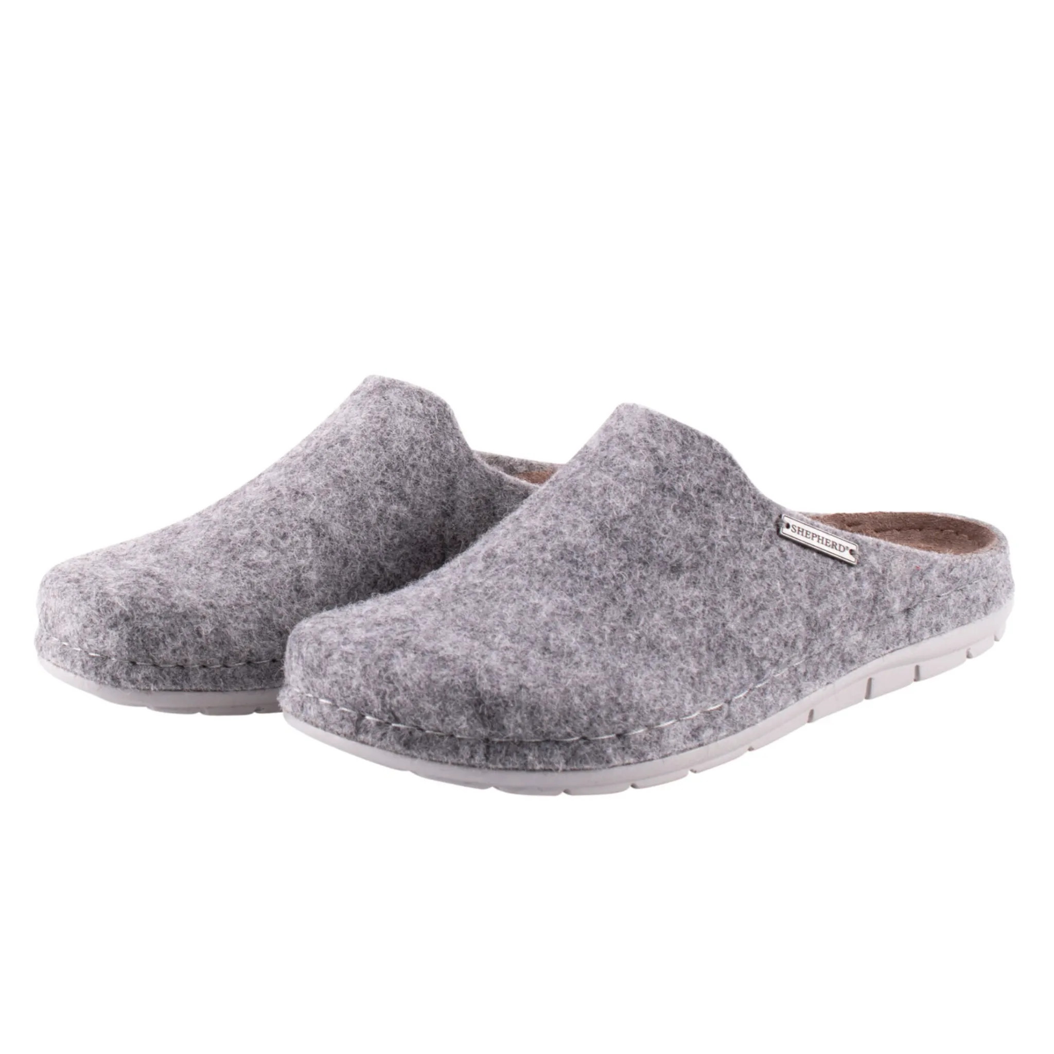 Annsofie Wool Blend Slipper, Grey