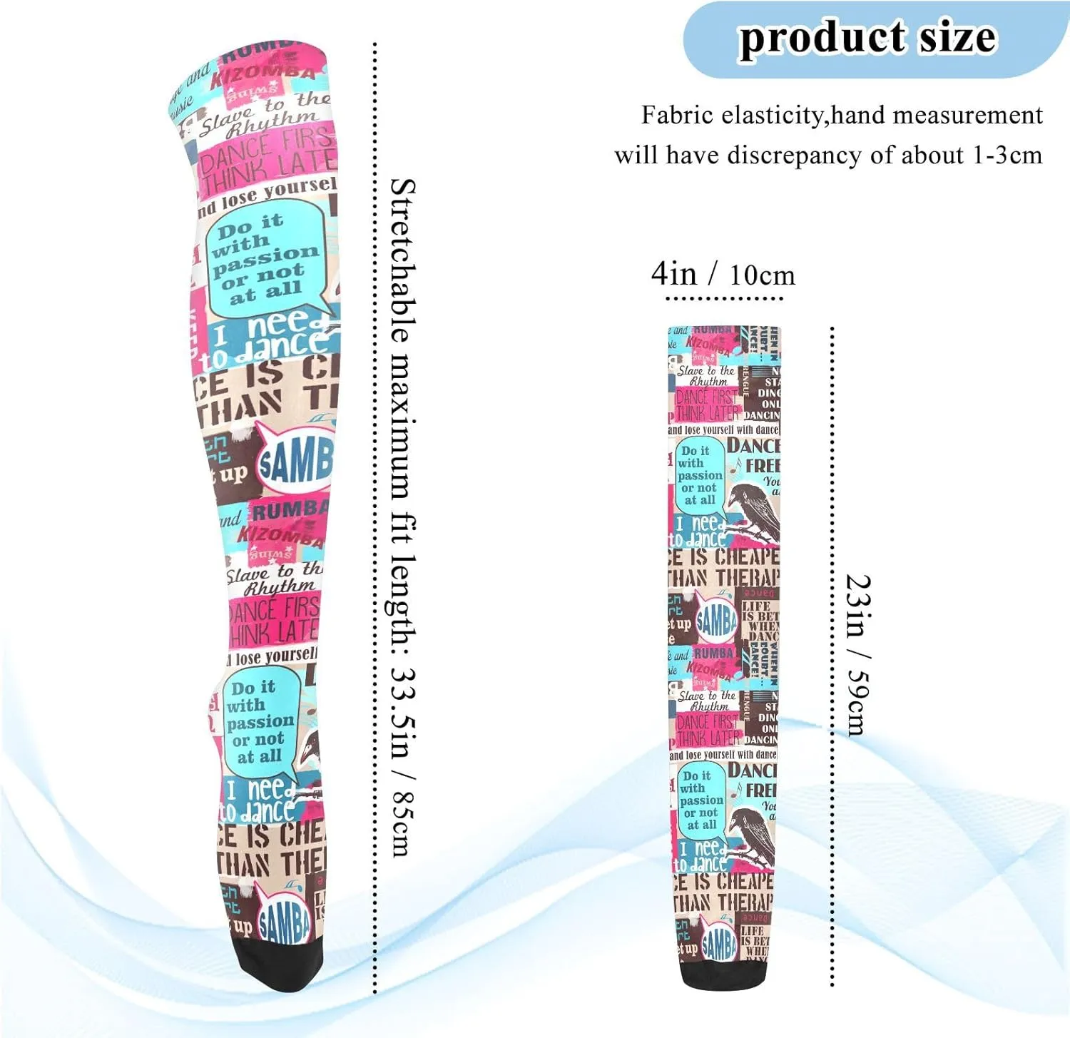 Ant with Leaf Women Thigh High Socks Warm Over the Knee Socks Long Knee High Boot Stockings Leg Warmer