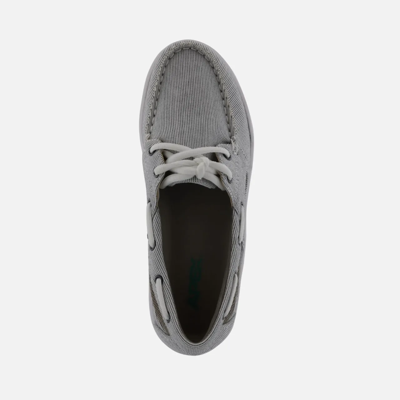 Apexfoot Women's Boat Shoe Petals Sydney - Gray - Wide (D)
