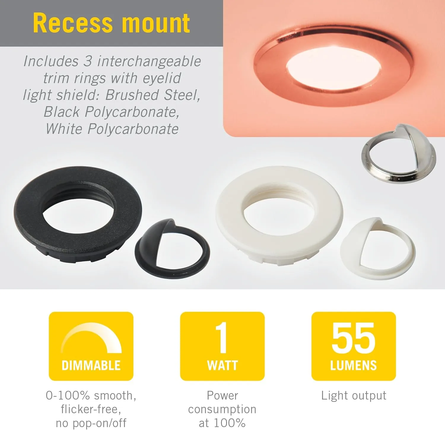 Armacost Lighting Recessed Multi-Color RGB LED Lights 241125 (Series 1)