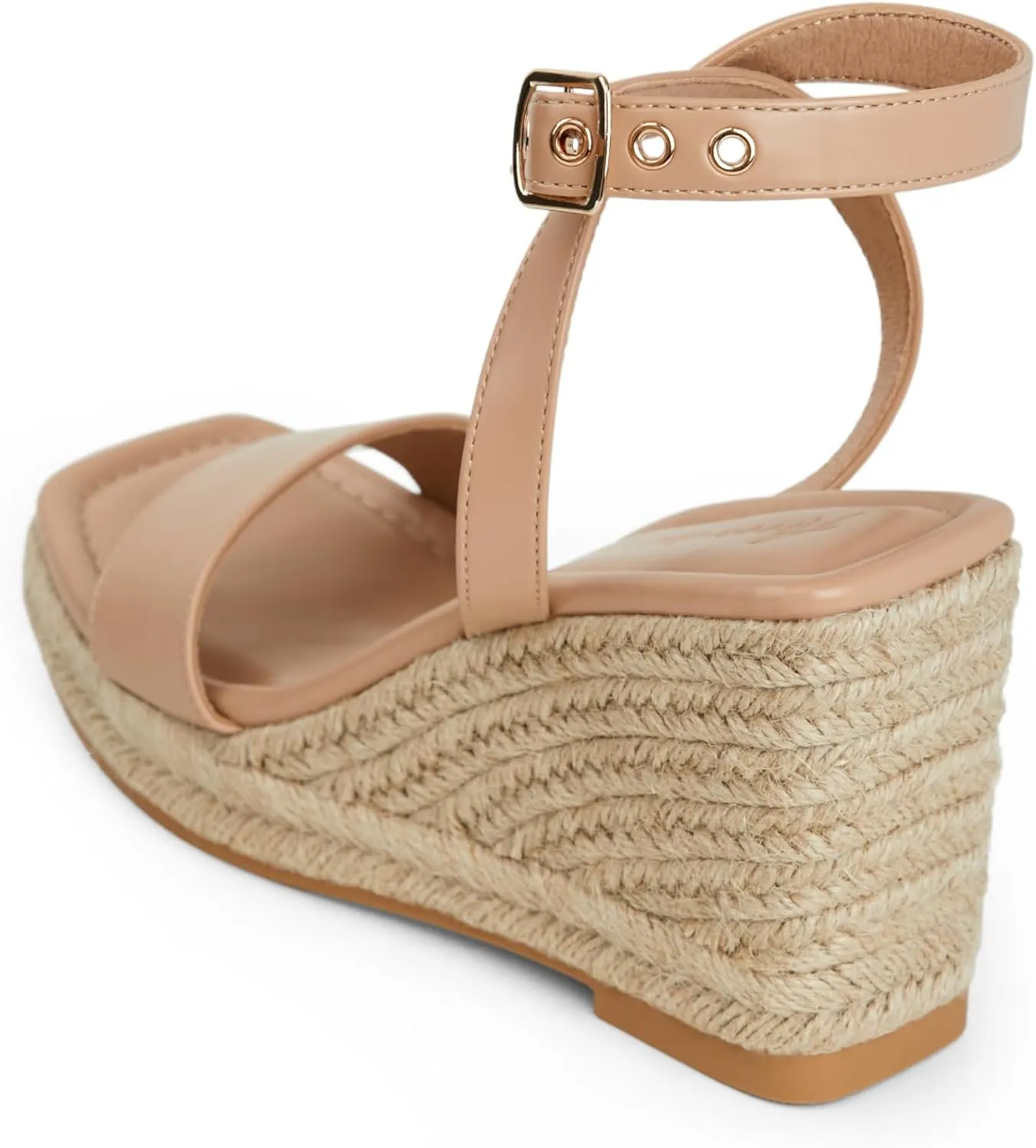 Arromic Wedges for Women Espadrilles Wedge Heel Sandals Square Toe Ankle Straps Wedge Sandals for Women Dress Casual Beach Summer Shoes