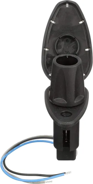 Attwood 910T3PSB-7 LightArmor™ 910R Series Teardrop Plug-in Light Base — for All-Around Pole Light, 3-Pin, Black Stainless Cover