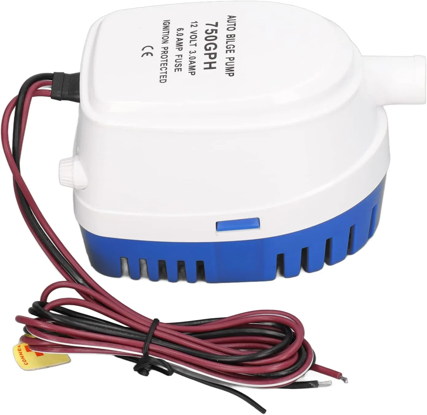 Automatic Bilge Pump Plastic Removable Filter Easy Cleaning Boat Water Pump Marine Yacht (750GPH)