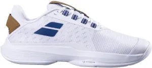 Babolat Men's Jet Tere 2 All Court Wimbledon Limited Edition Tennis Shoes (White/Blue Navy)