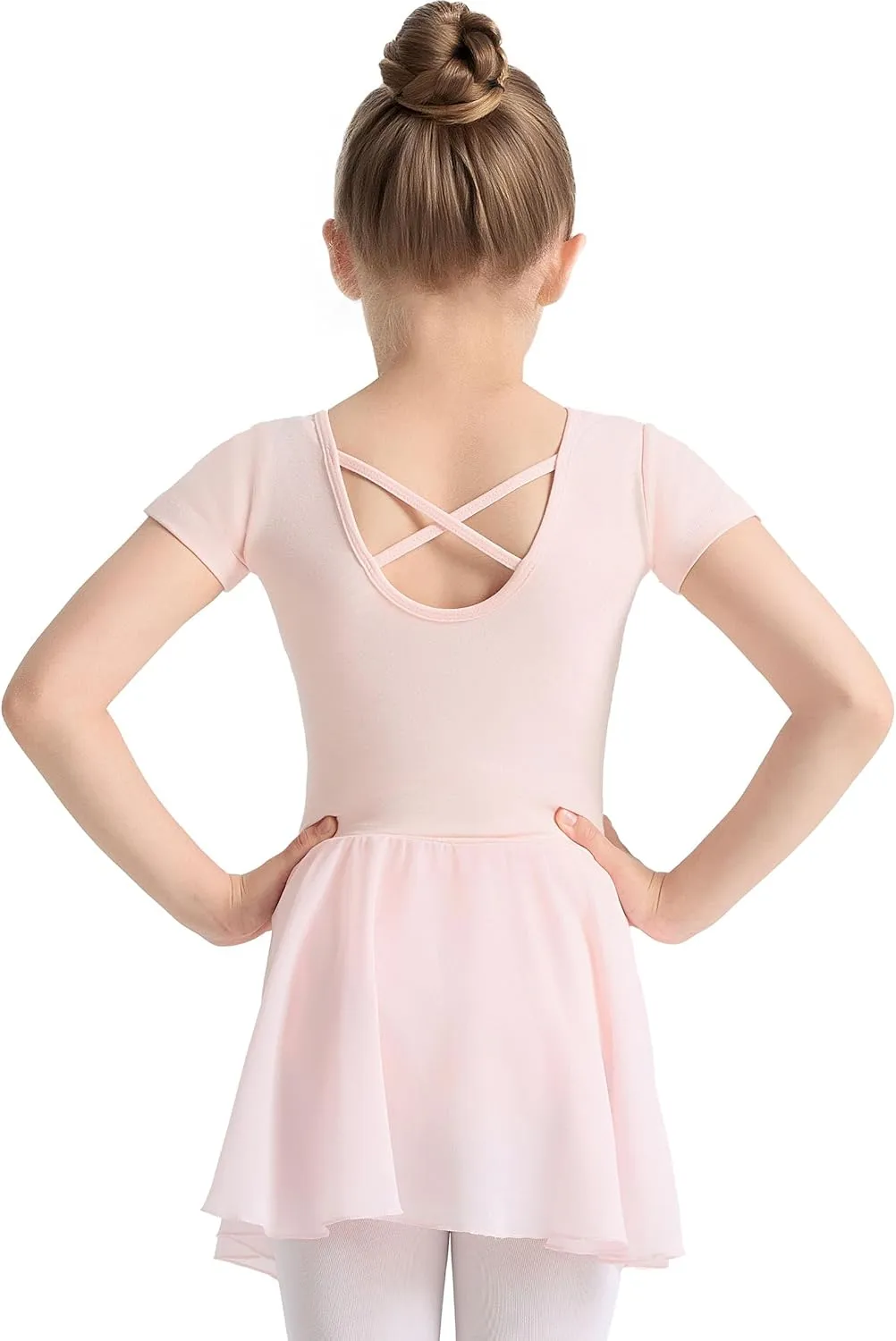 Ballet Leotards for Girls Ballet Dress for Toddler & Ballet Outfit with Criss-Cross Back, 2T-11Y