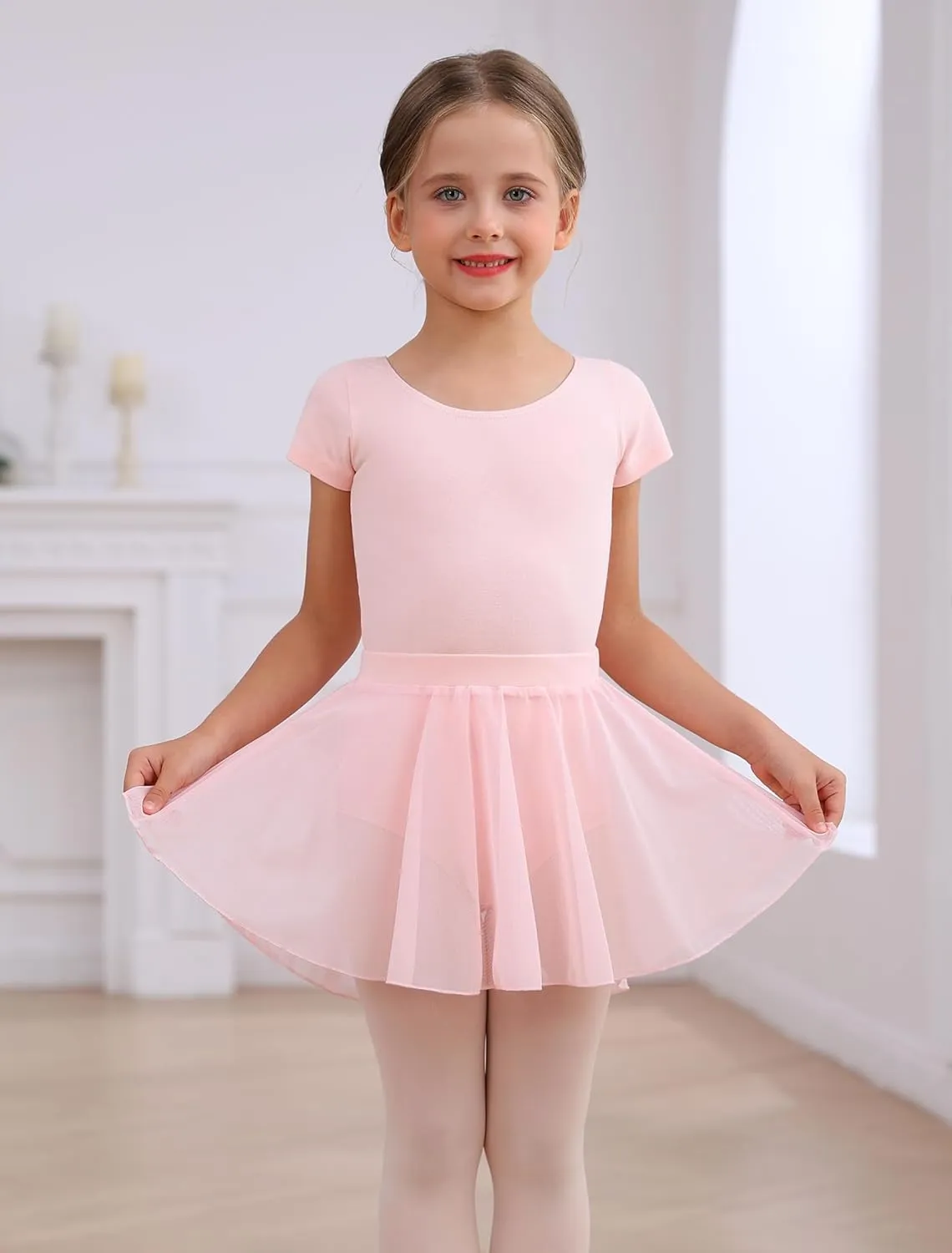 Ballet Leotards Skirt and Tights Combo for Girls Toddler Dance Classical Gymnastics Leotard Dresses Tutu