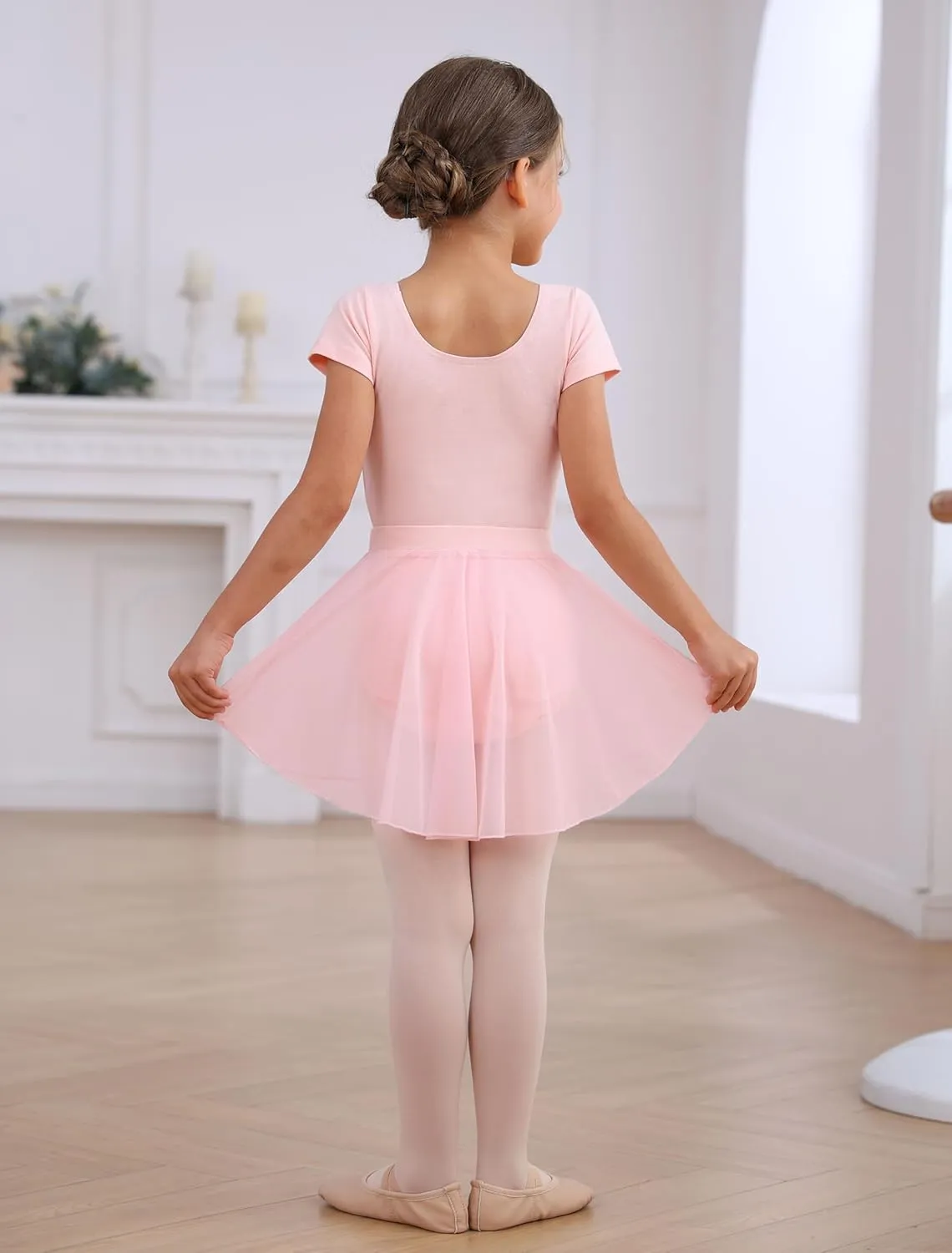 Ballet Leotards Skirt and Tights Combo for Girls Toddler Dance Classical Gymnastics Leotard Dresses Tutu