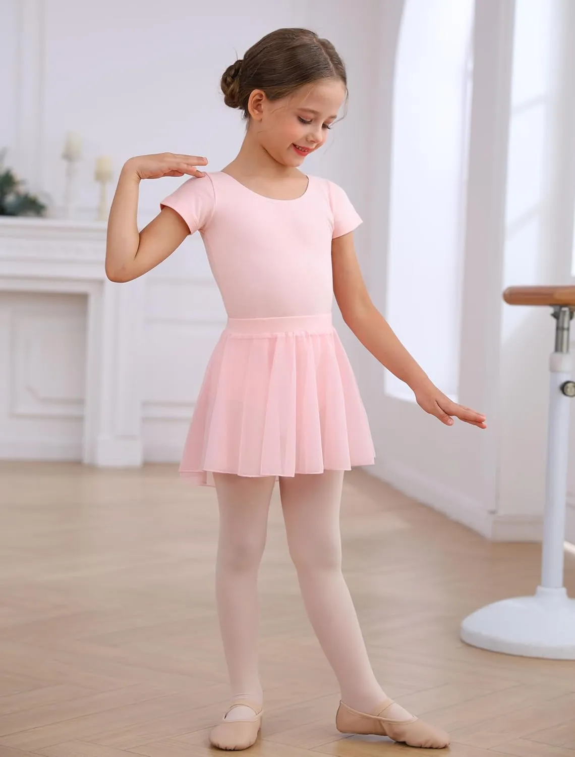 Ballet Leotards Skirt and Tights Combo for Girls Toddler Dance Classical Gymnastics Leotard Dresses Tutu