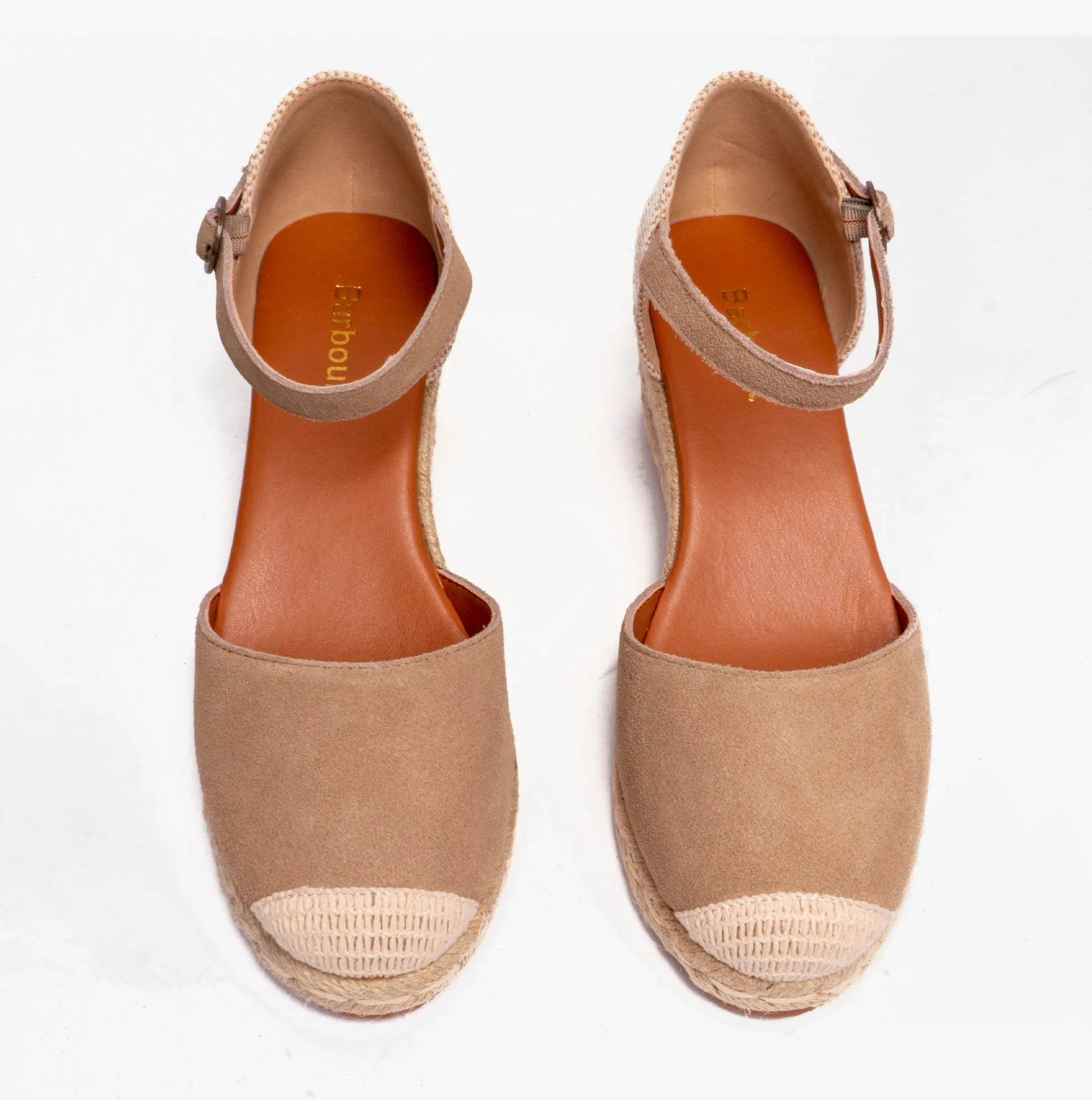 Barbour FRANCES Womens Espadrille Wedges Sand
