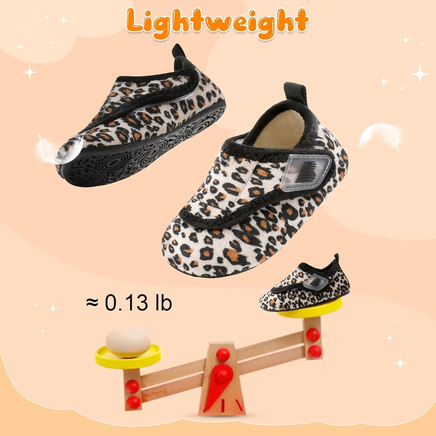 BARERUN Toddler Slippers Boys Girls House Shoes Warm Kids Slippers With Non-Slip Rubber Sole Fuzzy Cozy Walking Shoes Indoor/Outdoor